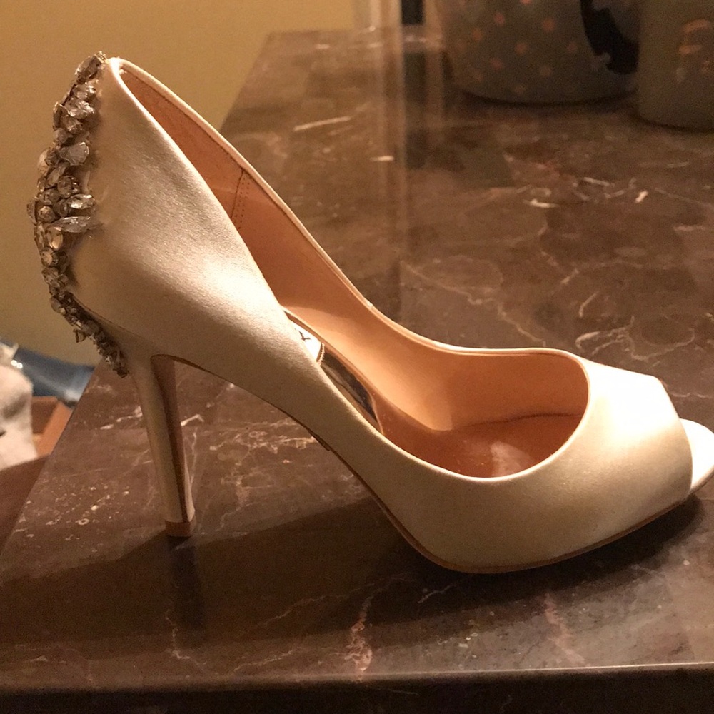NWT Badgley Mischka wedding shoes.